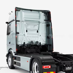 Ramy tylne boczne Aero Mercedes Actros L ProCab GigaSpace 25+ ze światłami obrysowymi LED