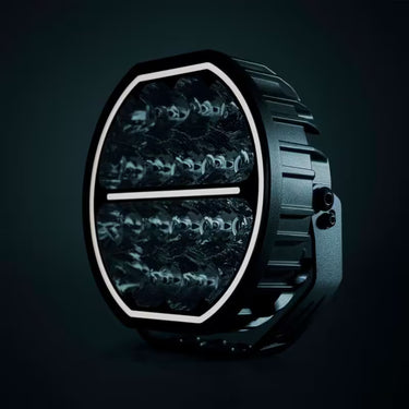 Reflektor dalekosiężny BIG Energy 9" STRANDS LED 11950 lm, światło pozycyjne białe/bursztynowe