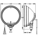 Reflektor dalekowzroczny Britax 9" (228mm) 24V z niebieskim szkłem
