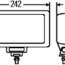 Reflektor dalekosiężny HELLA JUMBO 220 Black 12/24V