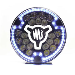 Reflektor dalekosiężny LED WA5 W257 FI179 mm z niebieskim światłem stroboskopowym