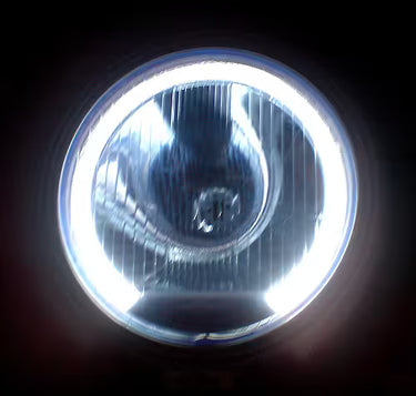 Reflektor dalekosiężny SIM (niebieskie ryflowane szkło, postój LED ring)