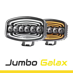 Reflektor dalekosiężny SKYLED Jumbo Galax FULL LED 60W z białym i pomarańczowym światłem pozycyjnym (R149/R148/R10)