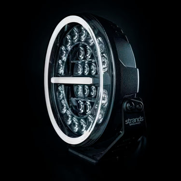 Reflektor dalekowzroczny Firefly Professional Black 9" z funkcją światła ostrzegawczego
