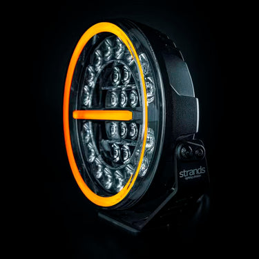 Reflektor dalekowzroczny Firefly Professional Black 9" z funkcją światła ostrzegawczego