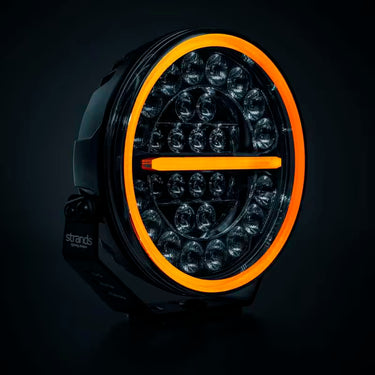 Reflektor dalekowzroczny Firefly Professional Black 9" z funkcją światła ostrzegawczego