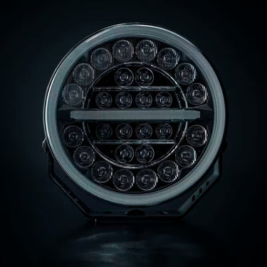 Reflektor dalekowzroczny Firefly Professional Black 9" z funkcją światła ostrzegawczego