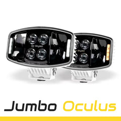 Reflektor SKYLED Jumbo Oculus White 90W FULL LED - białe i pomarańczowe światło pozycyjne (ECE R7/R10/R112)