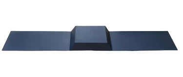 Stalowe zabezpieczenie smoka paliwa 100 cm, czarne, skrzydła 38 cm