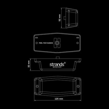 Światła boczne LED Double Burner IDE Silver Arrow 125x52mm (białe/pomarańczowe + ostrzegawcze)