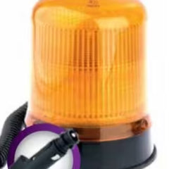Światło ostrzegawcze (kogut) na magnes Xenon 10-30V pomarańczowy klosz