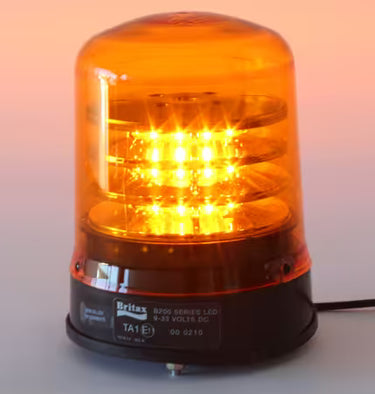 Światło ostrzegawcze LED (kogut) 10-30V, R65, pomarańczowy klosz, montaż na 3 śrubki