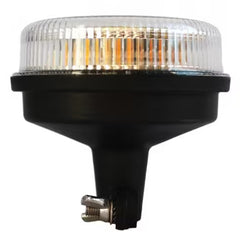 Światło ostrzegawcze LED kogut 12/24V na trzpień, biały klosz, R65, ADR