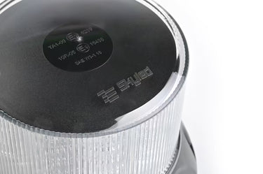 Światło ostrzegawcze LED SKYLED 12-24V, białe, pomarańczowe diody, 127 mm, R65