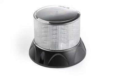 Światło ostrzegawcze LED SKYLED 12-24V, białe, pomarańczowe diody, 127 mm, R65
