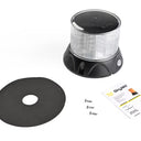 Światło ostrzegawcze LED SKYLED 12-24V, białe, pomarańczowe diody, 127 mm, R65
