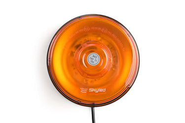 Światło ostrzegawcze LED SKYLED UFO 12-24V na magnes (pomarańczowy klosz, R65)