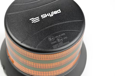 Światło ostrzegawcze SKYLED BEE 12/24V LED kogut (3 śrubki, pomarańczowy, czarna obudowa, R65)