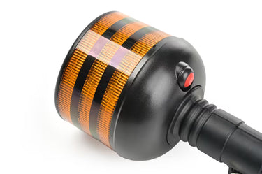Światło ostrzegawcze SKYLED BEE 12/24V LED kogut (złącze DIN, pomarańczowy, czarna obudowa, R65)
