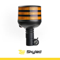Światło ostrzegawcze SKYLED BEE 12/24V LED kogut (złącze DIN, pomarańczowy, czarna obudowa, R65)