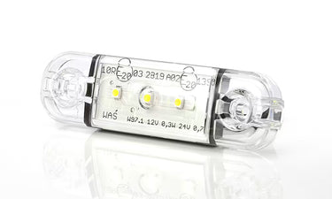Światło pozycyjne białe LED 12/24V obrysowe przednie (3x LED) W97.1