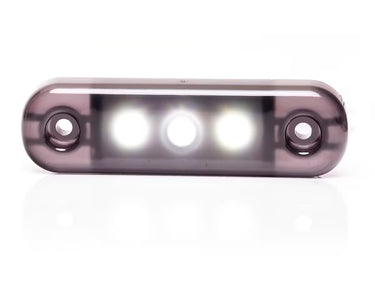Światło pozycyjne białe przydymiane 12/24V obrysowe przednie (3 x LED) W275.1
