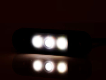Światło pozycyjne białe przydymiane 12/24V obrysowe przednie (3 x LED) W275.1