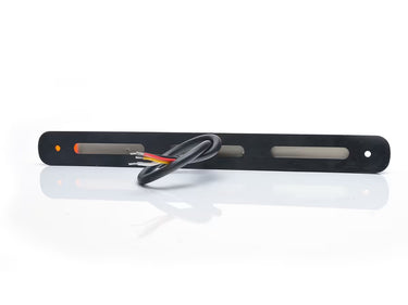 Światło pozycyjne białe światłowodowe 237mm 12/24V LED obrysowa przednia