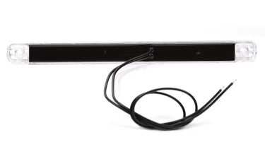 Światło pozycyjne białe światłowodowe 237mm 12/24V LED obrysowa przednia