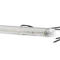 Światło pozycyjne białe światłowodowe 237mm 12/24V LED obrysowa przednia