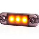 Światło pozycyjne boczne LED pomarańczowe (przydymiane) 12/24V W275.1