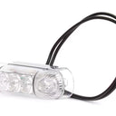 Światło pozycyjne czerwone 12/24V obrysowe tylne (3 x LED) W61