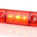Światło pozycyjne czerwone 12/24V obrysowe tylne 3x LED W97.1