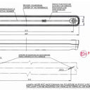 Światło pozycyjne czerwone LED neonowe (237 mm) 12/24V obrysowa tylna W110N