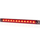 Światło pozycyjne czerwone LED obrysowe tylne 238mm 12/24V W276 BLACK