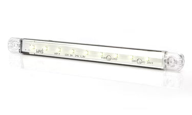 Światło pozycyjne LED białe 12/24V obrysowe przednie (9x LED) W97.4