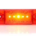 Światło pozycyjne LED czerwone 12/24V obrysowe tylne (5 LED) W97.2