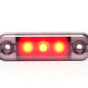 Światło pozycyjne LED czerwone przydymiane 12/24V obrysowe tylne (3x LED) W275.1 BLACK
