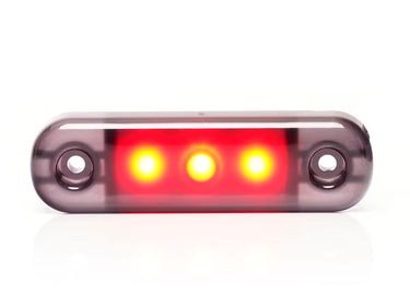 Światło pozycyjne LED czerwone przydymiane 12/24V obrysowe tylne (3x LED) W275.1 BLACK