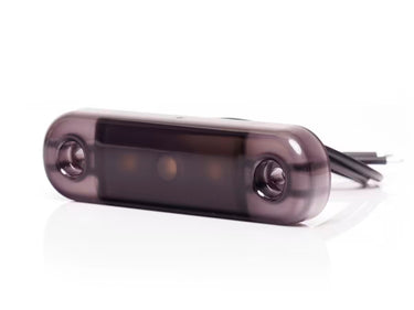 Światło pozycyjne LED czerwone przydymiane 12/24V obrysowe tylne (3x LED) W275.1 BLACK