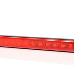 Światło pozycyjne LED czerwone z odblaskiem 238 mm 12/24V tylne obrysowe (12 LED) W115