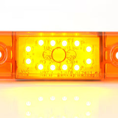 Światło pozycyjne LED pomarańczowe 12/24V obrysowe boczne (12 LED) W97.3