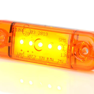 Światło pozycyjne LED pomarańczowe 12/24V obrysowe boczne (5 LED) W97.2
