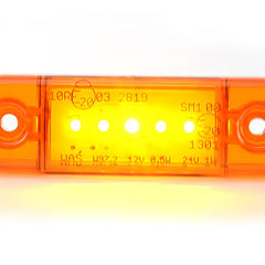Światło pozycyjne LED pomarańczowe 12/24V obrysowe boczne (5 LED) W97.2