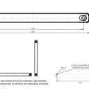 Światło pozycyjne obrysowe tylne LED 237mm 12/24V przydymiane (W274 BLACK)