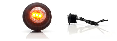 Światło pozycyjne okrągłe pomarańczowe 12/24V obrysowa boczna 3x LED W80
