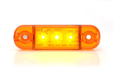 Światło pozycyjne pomarańczowe LED 12/24V obrysowe boczne (3x LED) W97.1