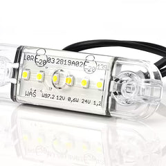 Światło pozycyjne przednie białe LED 12/24V W97.2 (6 LED)