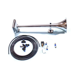 Sygnał pneumatyczny HADLEY E-Tone 53cm chromowany z elektrozaworem 12/24V i zestawem montażowym