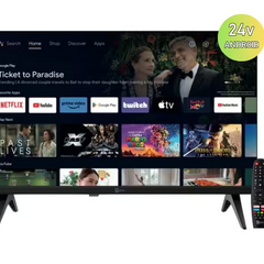 Telewizor LED 22" Android TV Full HD 24V DC z tunerem DVB-T2/S2